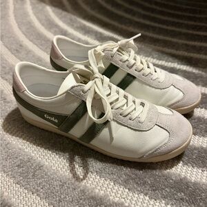 Gola White and Green Sneakers